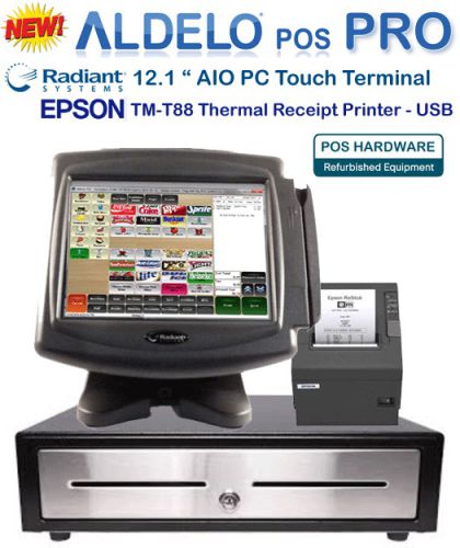 Aldelo Pro POS Station with Radiant AIO Terminal