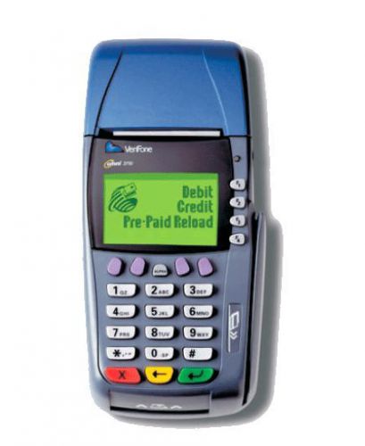 Verifone Omni 3750 Dial-up / Analog Credit Card Machine W/EMV SmartCard Reader