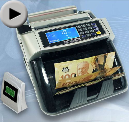 NEW Polymer &amp;Paper Canadian Currency Bill Counter Plastic Money CAD USD Banknote