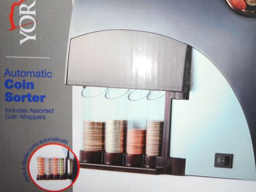 Yorkshire Automatic Coin Sorter with 20 Assorted Coin Wrappers Battery Operated