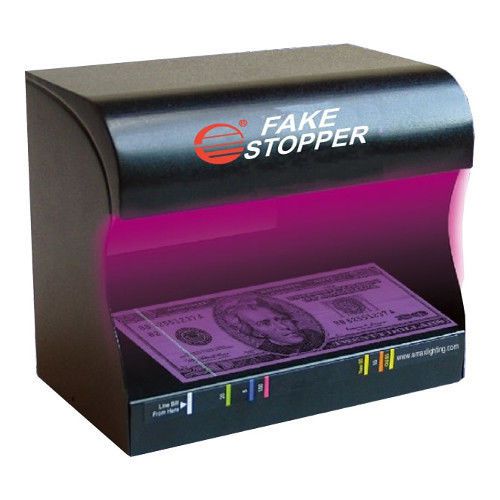 Ultra violet counterfeit detector - uv fake stopper uvf2x8 for sale