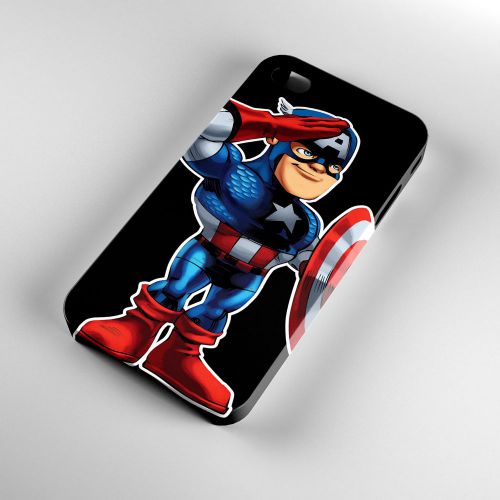 Captain America The Avengers Marvel DC iPhone 4/4S/5/5S/5C/6/6Plus Case 3D Cover