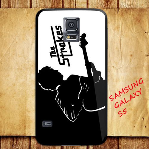 iPhone and Samsung Galaxy - Silhouette The Strokes Logo - Case