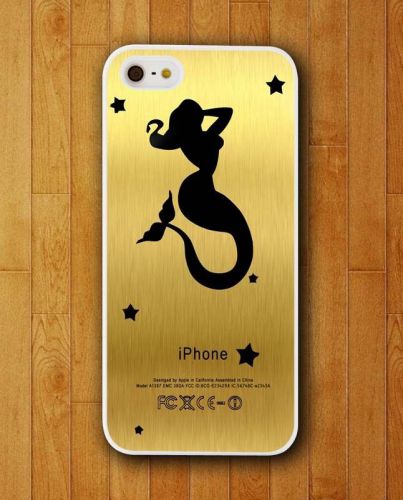 New Mermaid Golden Back Case cover For iPhone and Samsung galaxy