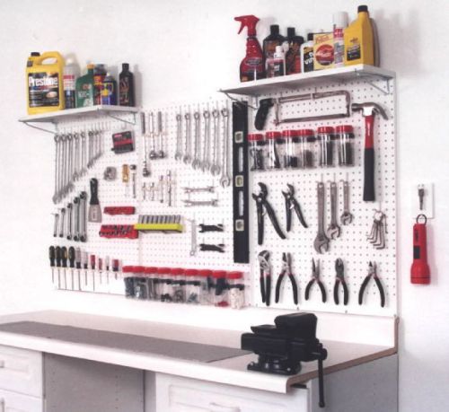 Wall storage - workbench organizer peg board shop tools for sale