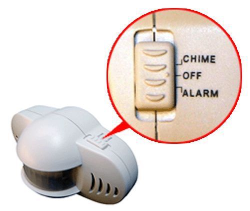 Portable alarm system with ir motion detector - 90 db alarm siren for sale
