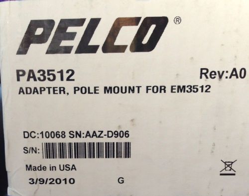 Pelco PA3512 Adapter for A pole mount Camera Model EM3512