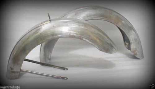 LAMBRETTA D MODEL FRONT AND REAR FENDERS MUDGUARD SET WITH STAYS SHEETMETAL