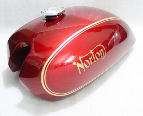 Norton Commando Interstate 750 850 MKII Steel Repro as Fuel Petrol Tank Red