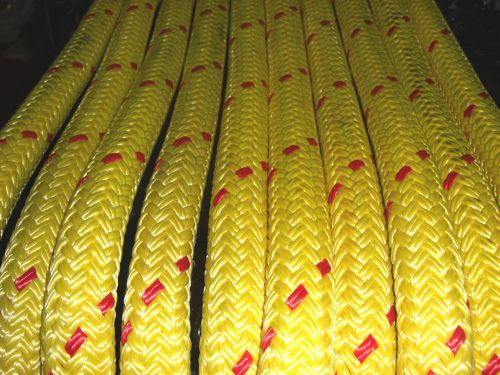 49&#039; of 1-1/8&#034; dia. amsteel blue 2 double braided dyneema sk-75 samson rope for sale