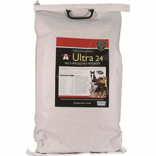 Grade a ultra 24% multi-species milk replacer 25 pound for sale
