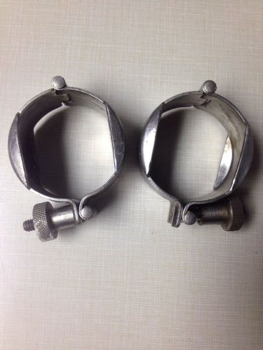 Two 1.5&#034; Surge Style Stainless Steel Milk Line Clamps, Westfalia Surge Milking