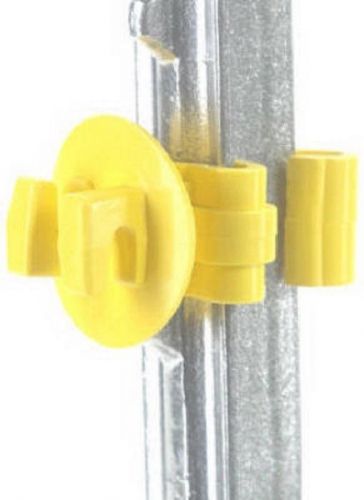 Dare Products Electric Fence 25pk 1&#034; Yellow Snug T-Post Insulator SNUG-STP-25