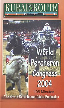 Dvd the world percheron congress 2004 (draft horse) for sale
