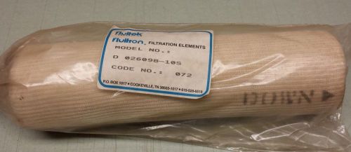 Fluitek Fluitron Filtration Element D 026098-10S *NEW*