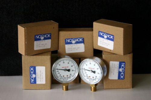 NOSHOK Pressure Gauges  0-60 PSI NEW IN BOX Lot of (2) Replacement Gauge
