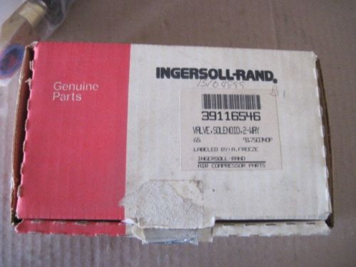 Nib ingersoll-rand air compressor parts 2 way solenoid valve 39116546 for sale