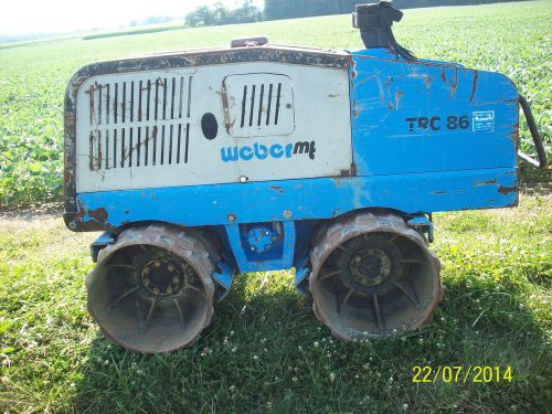 Trench compactor 05&#039; weber trc 86 radio controlled vibarator walk behind diesel for sale
