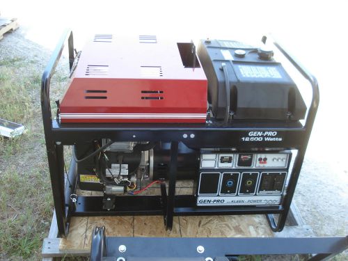 Gasoline powered gillette generator, 12500 watts, model gpn 125es, 106 hrs, used for sale