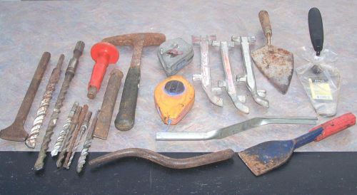 Tools masonry block mason trowels chisel hammer drill bits estwing pick hammer for sale