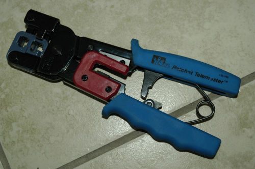 Ideal/premier ratchet crimp tool telemaster 8.5&#034; 30-696 rj11 rj45 for sale