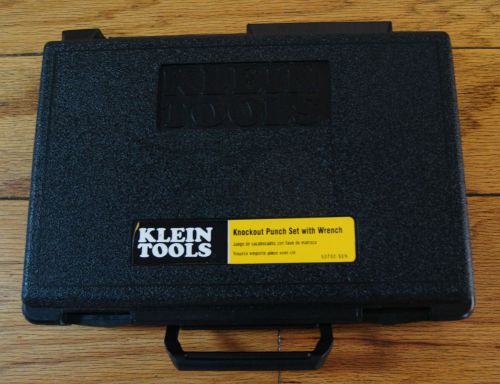KLEIN TOOL KNOCKOUT PUNCH SET WITH WRENCH #53732-SEN - NEW!! FREE KT SKI CAP!