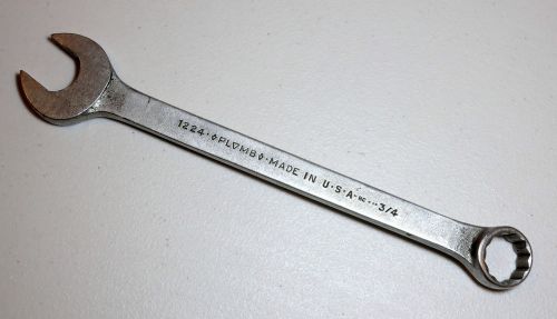 Wrench - &#034;PLUMB&#034; - 3/4&#034; combination - MODEL 1224 - Made in USA