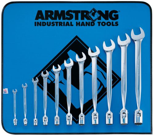 Armstrong 25-696 11pc. flex head combination wrench set 1/4&#034;- 7/8&#034; (new) matco for sale