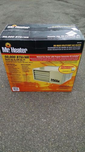 Mr Heater MHU50 Big Maxx 50,000 BTU Natural Gas Unit Heater BRAND NEW BEST PRICE