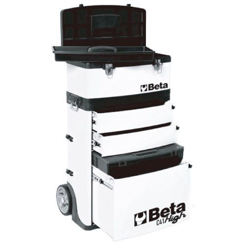 Beta c41h white two module tool box / chest trolley cabinet primetools exclusive for sale