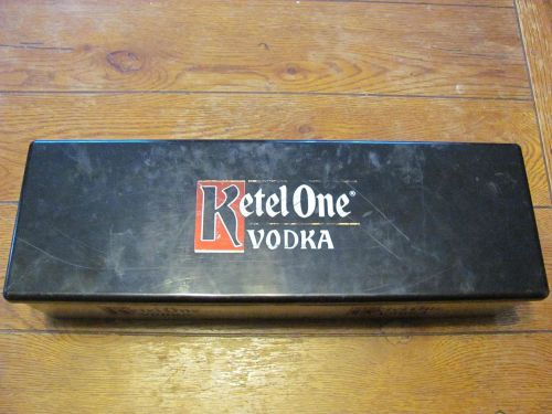 Ketel One Bar Conditment Holder Caddy Garnish 6 BOX TRAY Stainless Steel 17.5&#034;
