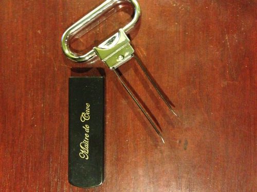 Wine bottle opener cork puller two-prong extrator / bilame ouvre-bouteilles for sale