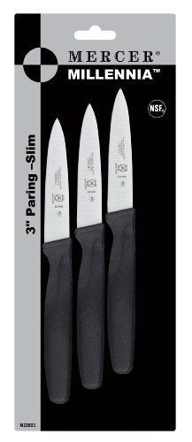 NEW Mercer Innovations 3-Inch Paring Knives  3-Pack