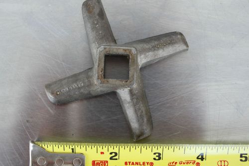 Vintage hook-eye meat grinder blade #2 for sale