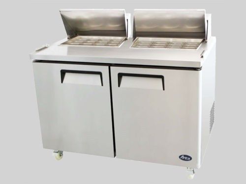ATOSA STAINLESS 60&#034; 2 DOOR SALAD,SANDWICH PREP TABLE MSF8307 ,FREE SHIPPING !!!