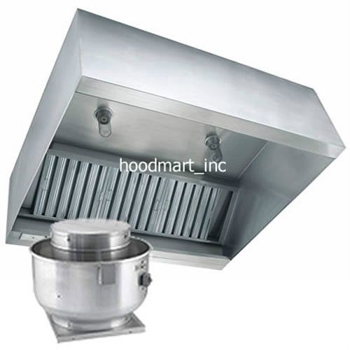 4&#039; 4ft 4 foot concession trailer hood restaurant grease exhaust vent fan curb for sale