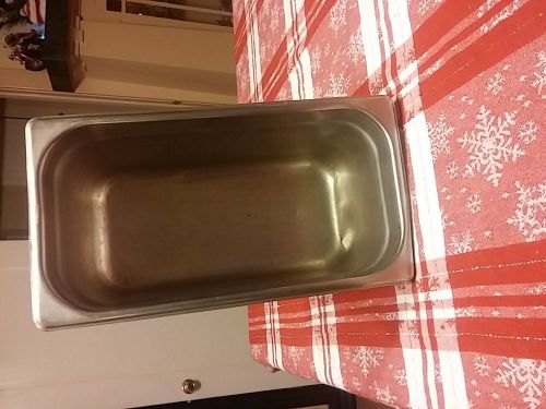 Thunder group steam table pan, 1/3 size 6&#034; deep, 22 gauge s/s, anti-jamming for sale