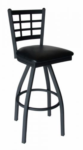 New marietta commercial window pane metal swivel restaurant bar stool for sale