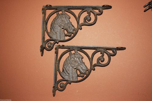(12), shelf brackets, horse head, corbels, country western decor, cast ironb-4 for sale