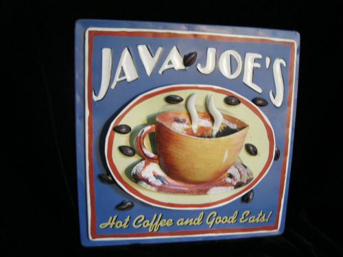 UNIQUE 3 D SIGN - JAVA JOE&#039;S - HOT COFFEE AND GOOD EATS