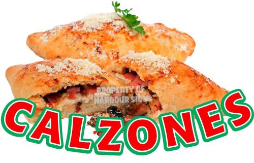 Calzone Decal 14&#034; Concession Italian Restaurant Food Truck Mobile Sticker