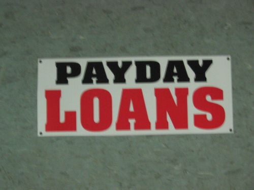 PAYDAY LOANS BANNER Sign High Quality for Pawn Shop Check Cashing Grocery Store