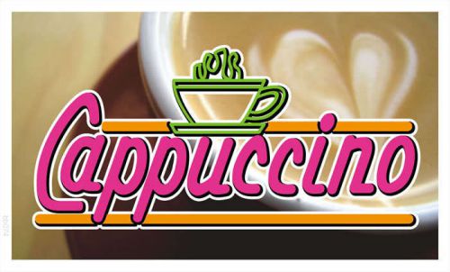 bb074 Cappuccino Coffee Shop Banner Shop Sign