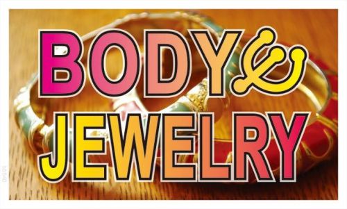 Bb540 body jewelry shop banner sign for sale