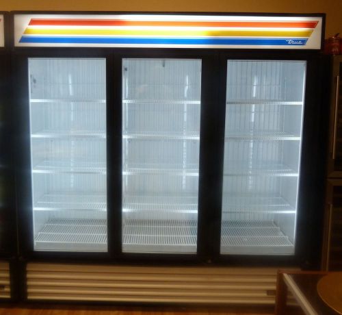 True gdm-72f 3 glass door reach in freezer 72 cu.ft. for sale