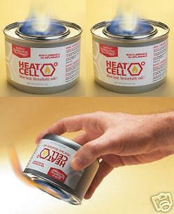 3 Cans  HEAT CELL Eco Fuel Camping/Outdoors/Emergency