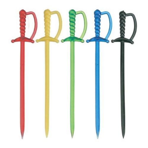 2000 3 3/4 Multicolored Plastic Sword Picks  for busy bars and restaurants