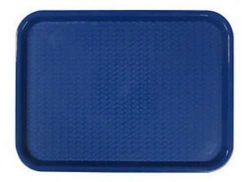 Cafeteria Style Plastic Fast Food Tray Blue 11-3/4&#034; x 16&#034;  Adcraft TFF-1216BU