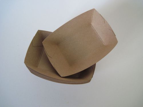 Medium (1 Lb.) Kraft Paper Food Tray | 25 Ct