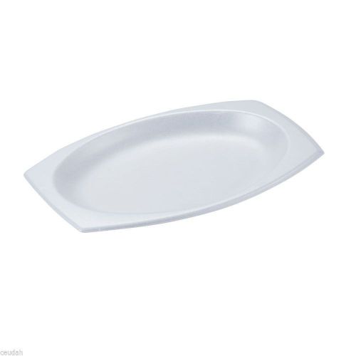 (25) 9&#034; x 7&#034; platter white foam food tray dart take out picnic grill bbq for sale